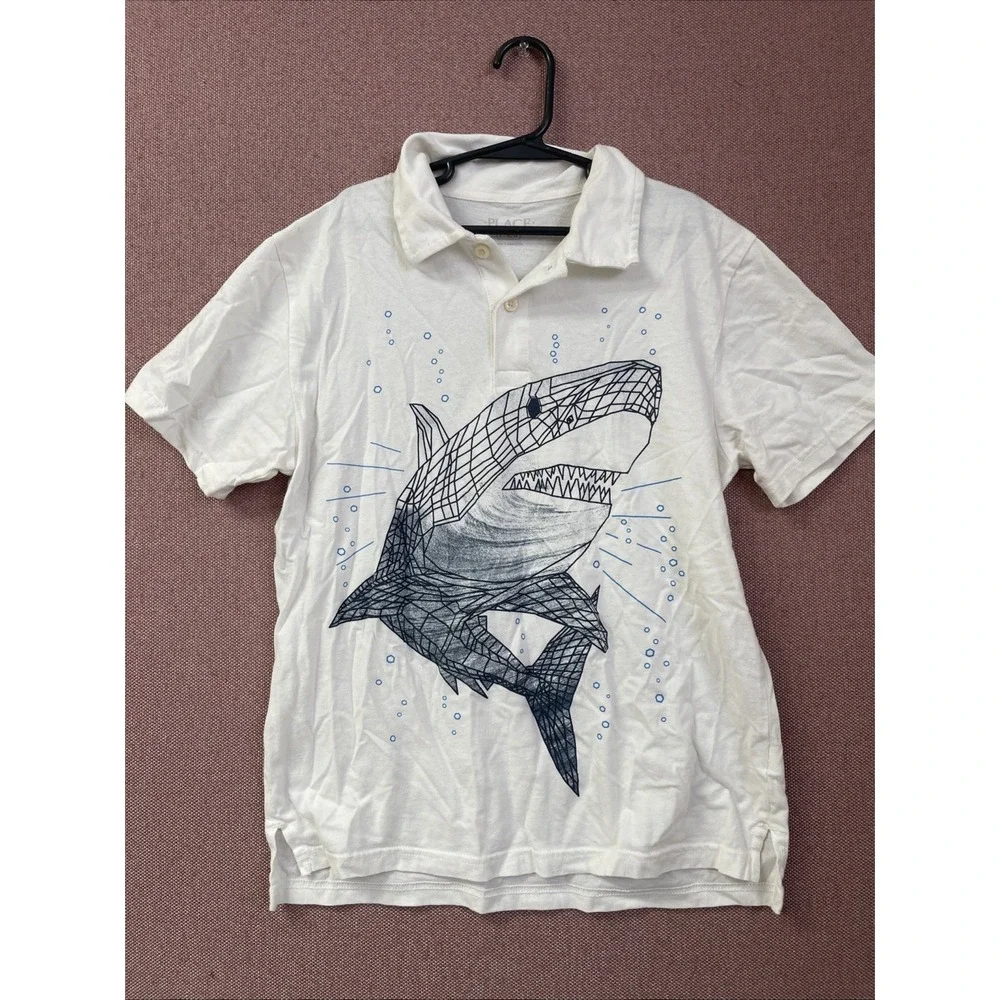 Children's Place Shark Polo‎ Boys Large 10/11
